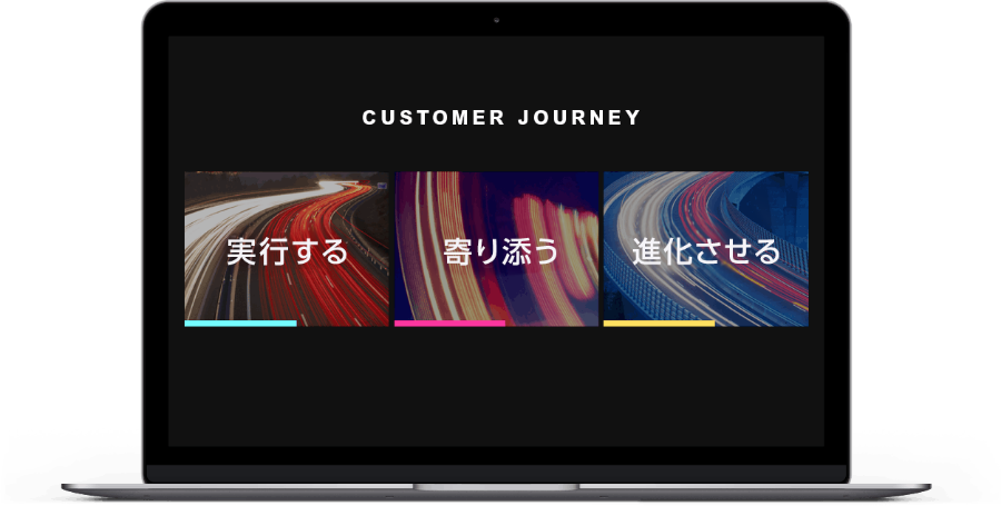 CUSTOMER JOURNEY 実行する 寄り添う 進化させる